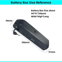 Soluções de Caixa de Bateria para E-bike, Down Tube, Dolphin Case, Caixa de Bateria com ou sem Base, 36V, 48V, 18650, 52 PCs - Image 3
