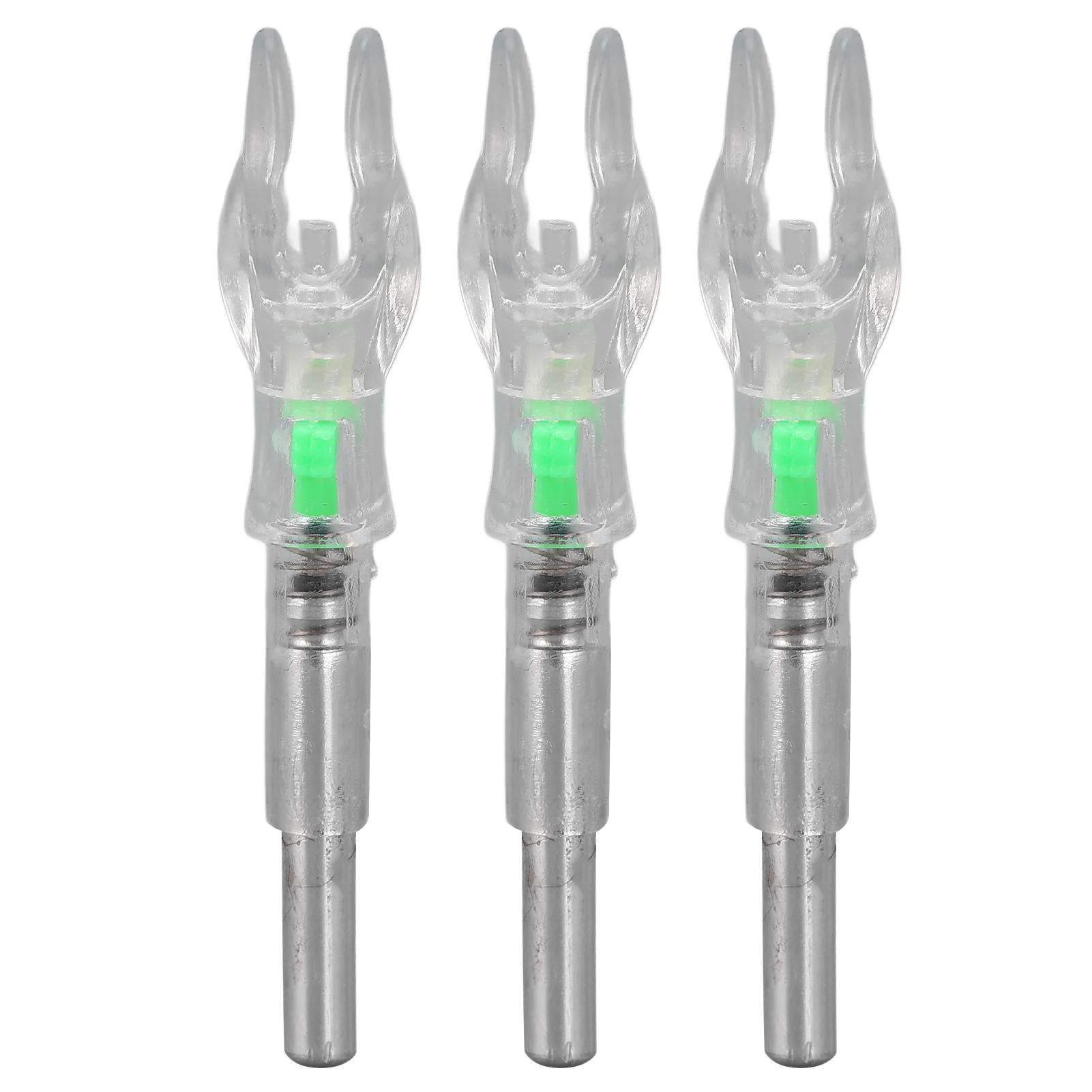 Light Nocks tiro com arco para prática, instalação rápida, visibilidade clara, plástico, rastreamento preciso - Image 1
