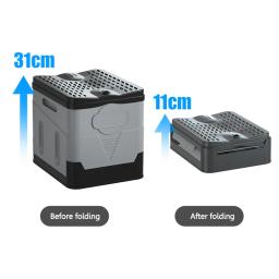 Vaso sanitário dobrável portátil com assento de cobertura, banheiro ao ar livre para acampar, viagens, emergência, adultos, crianças, carro - Image 5
