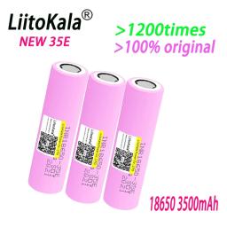 Bateria Li-ion Recarregável LiitoKala, INR18650 35E, 3.7V, 3500mAh, Descarga 20A, Novo, 100% original - Image 2