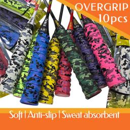 10 pçs antiderrapante overgrip para padel e beach tennis elástico sobre apertos tênis sweatbands treinamento acessórios - Image 1