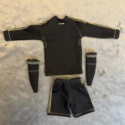 Jogador de futebol Jersey Action Figure, Em Casa e Fora, Branco, Preto, Vermelho, 3 Cores, 12 '', Modelo Corporal Masculino, Presente Fã de Roupas, Escala 1:6 - Image 2