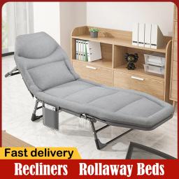 Cama dobrável portátil para adultos, cama de acompanhamento simples, cadeira deitada, escritório, março, casa, almoço, sono, 2021 - Image 1