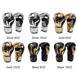 Luvas De Treinamento De Boxe De Couro PU para Adultos e Crianças, Luvas De Treinamento De Esponja, Perfuração Respirável, Suprimentos Esportivos - Image 2