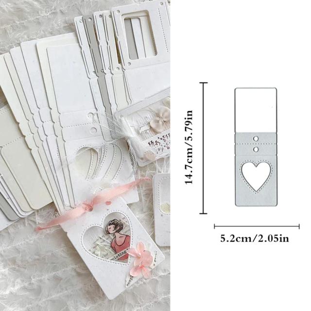 Caixa de Corte de Metal 3D para Natal - Molde em Relevo de Aço Carbono para Artesanato e Scrapbooking, Novidade 2024