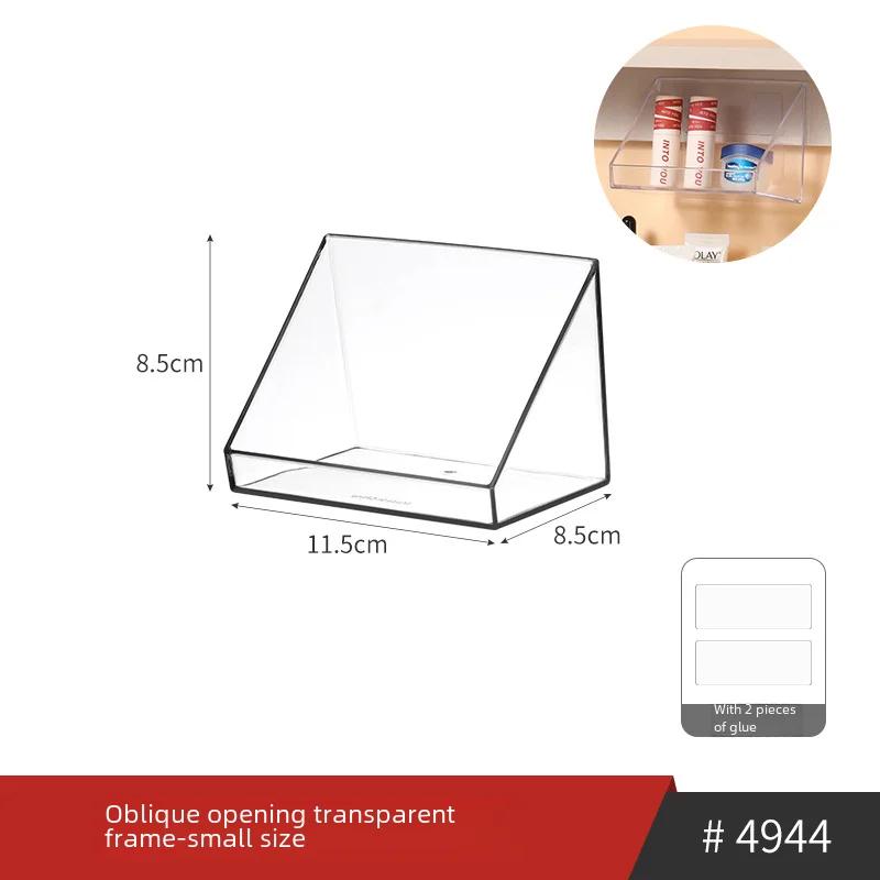 Acrílico Transparente Maquiagem Caixa De Armazenamento, Rack, Cosméticos, Óculos, Organizador, Banheiro, Banheiro, Batom, Pente, Suporte Da Escova - Image 1