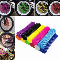 Motocicleta pneu aro decoração capa, moto roda decoração, falou peles, envoltório tubos, protetor, moto acessórios, 32pcs - Image 1