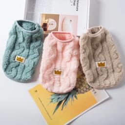 Moletom de lã para cães e gatos pequenos, roupas macias e aconchegantes para gatos, casaco quente para cachorrinho e gatinho, traje de estimação Sphynx outono e inverno - Image 2