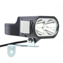 36v 48v 60v chifre luz scooter elétrico e-bike farol led elementos de ciclismo bicicleta externa luz - Image 3