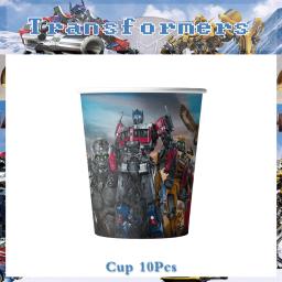 Latex Foil Látex Balões para Decoração de Festa, Louça, Chávena, Prato, Suprimentos de Aniversário Infantil, Transformadores, Decoração de Festa para Meninos - Image 4