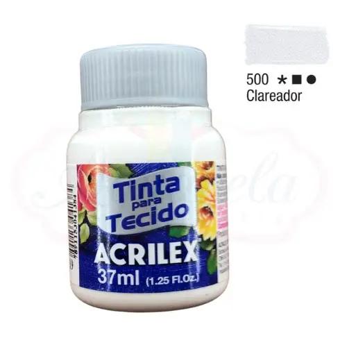 Tinta para Tecido Acrilex 37ml - Clareador Incolor 500 - Image 1
