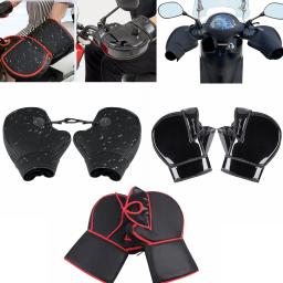 Luvas de guiador Windproof, Bike Hand Warmer Mitts, flexíveis, elásticos, regalos para ATV, Scooter, Snowmobiles, inverno - Image 1