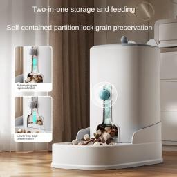 Alimentador automático pet e distribuidor de água para gatos e cães, Tigela de alimentação de grande capacidade - Image 4
