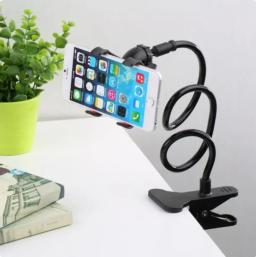 Universal preguiçoso suporte do telefone móvel suporte, gooseneck stand stents, flexível cama mesa, mesa clipe, suporte de smartphone - Image 1