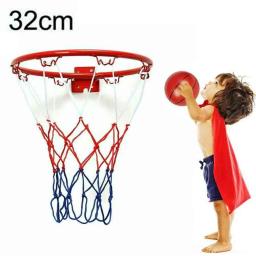 Basquete e Rede de Parede Interior, Metal Pendurado com Gol, 4 Aro, Mini Acessórios para Exercícios Domésicos, 32cm - Image 2