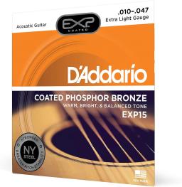 Extra Light Guitar Strings, Guitar Acessórios, Bronze revestido de fósforo, amantes da música Escolha, EXP15, 10-47, 6 Cordas - Image 2