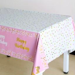 toalha de mesa descartável, adequada para reuniões de festas, decoração de festas de aniversário, especial à prova de óleo, à prova d'água - Image 4