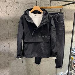 Jaqueta de alpinismo masculina, streetwear coreano, moletom com capuz, capuz urbano, tendência japonesa, primavera, outono - Image 3
