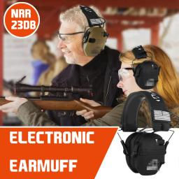 Original Tactical Electronic Shooting Earmuff, Headset Outdoor Sports, Amplificação do Som de Impacto, Ouvir Caça Orelha - Image 1
