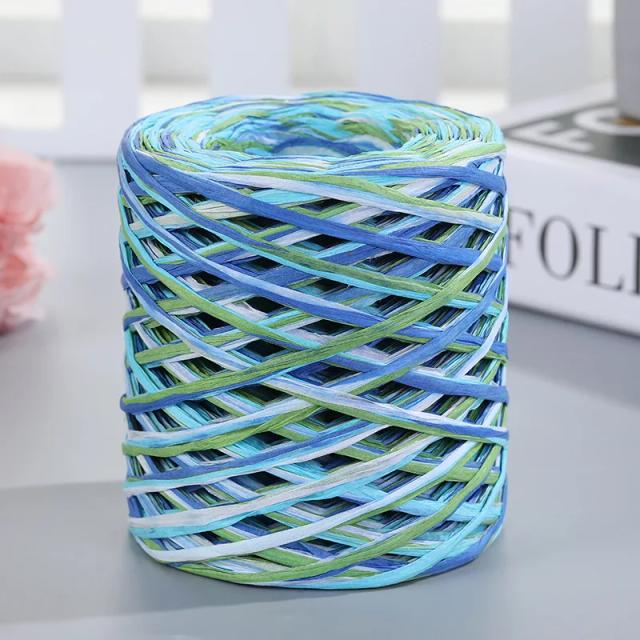 Fios de Palha Natural Raffia para Crochê e Artesanato - 200m para Chapéus, Sacos de Praia e Projetos Veraneios