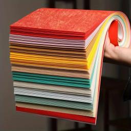 Papel artístico Xuan imprimível, papel especializado para trabalhos de caligrafia escova, espessado tingido com cera, 10 cores, A4, 50pcs - Image 2