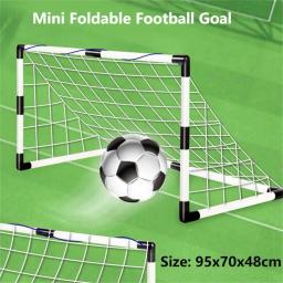 Objetivo de futebol dobrável com bomba e bola para crianças, Portão portátil do futebol, Treinamento de futebol ao ar livre, Brinquedo esportivo - Image 2