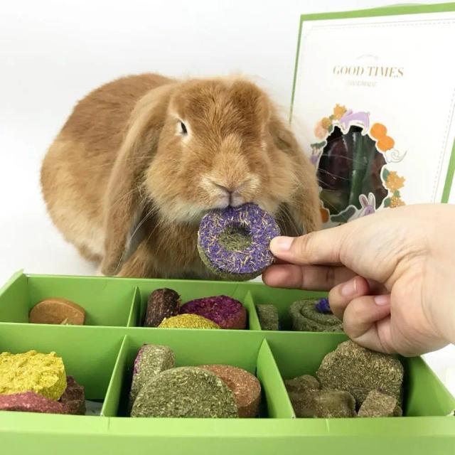 Mordedor Natural de Grama para Pequenos Animais - Lanches Molares Saudáveis para Hamsters, Coelhos e Cobaias