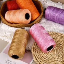 Ice Silk Composite Threads para tecidos à mão, malha de fios, fio DIY, almofada, chapéu, saco, costura, 3 Strand, 1.5mm, diâmetro - Image 3