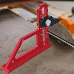 Tabela ajustável Saw Depth Gauge, Configurando o Blade Router, 0-60mm, Alumínio com Métrica e Polegada Scale Bits, Medidor de altura - Image 1