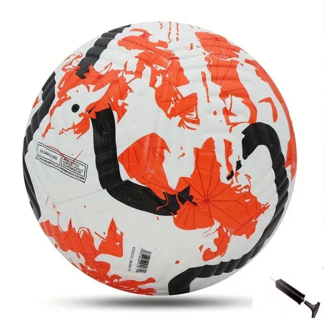 Bola de Futebol Tamanho 5 Sem Costura com Bomba de Ar, Ideal para Treinamento e Jogos de Liga