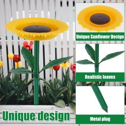 Girassol pássaro ao ar livre alimentador de plástico resistente às intempéries alimentador de beija-flor suprimentos para animais de estimação observador de pássaros selvagens decoração de jardim estaca - Image 5