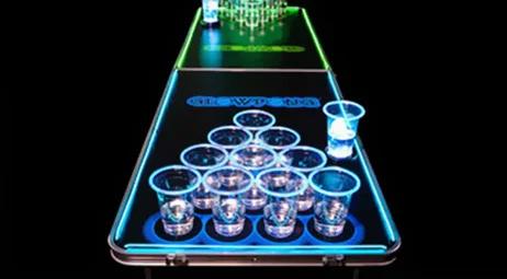 Tabela portátil de cerveja em alumínio: a nova sensação que transforma seu jogo de pingue-pongue ao ar livre