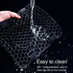 3D Honeycomb Motocicleta Assento Almofada, Alívio de Pressão, Respirável, Anti Slip, Confortável, Moto Acessórios - Image 2