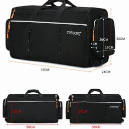 Portátil dois trompete caso saco, mochila durável grossa, peças de instrumento de vento, uma peça - Image 3