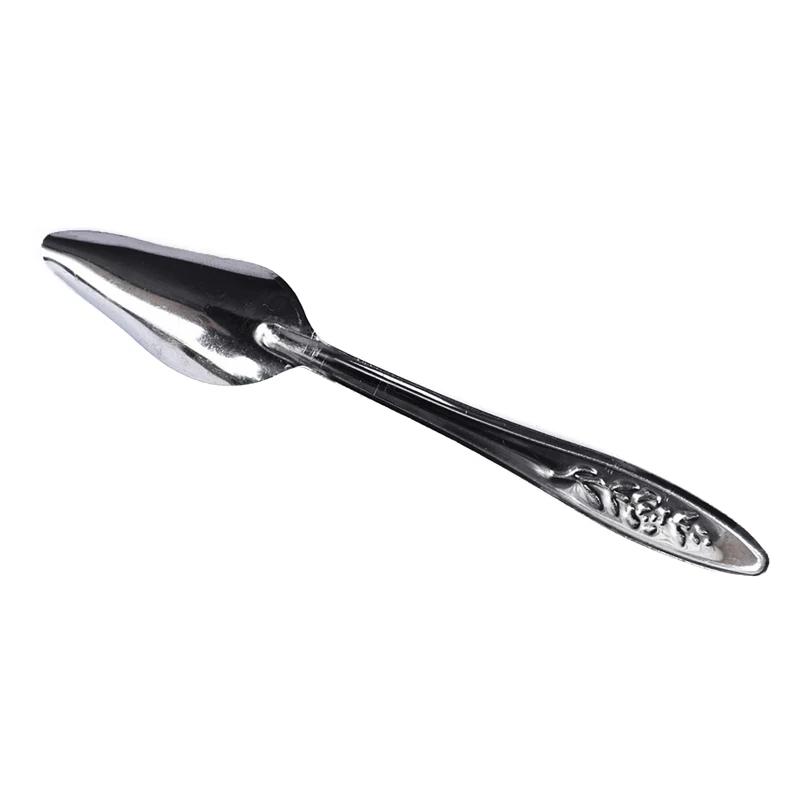 Alimentador de aço inoxidável durável para pássaros pequenos papagaios colher de alimentação manual do metal para alimentos & água - Image 1