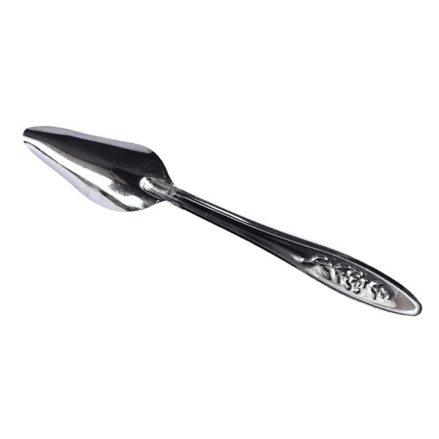 Alimentador de Aço Inoxidável Durável para Pássaros Pequenos e Papagaios - Colher Manual para Alimentos e Água