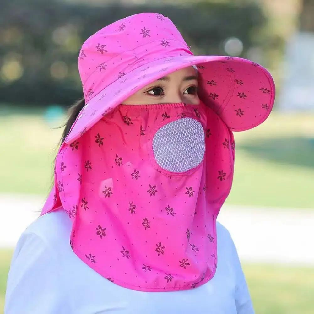 Chapéu de Proteção UV feminino, rosto e pescoço, capa protetora, aba da orelha, ao ar livre, pesca, caça, caminhadas, verão - Image 1