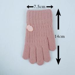 Luvas de malha grossa para crianças, luvas de esqui quentes, aquecedor de mão à prova de vento, meninos e meninas, bebê, outono - Image 6