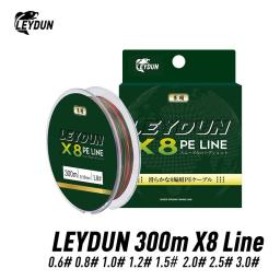 LEYSUN Micro Hot Fishing Lines 8 Vertentes Trançado PE 300m Japão Linha Multifilament Suave Pesca Marítima Carpa Fly Wire Line Tool - Image 1