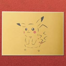 Pokemon poster Pikachu Gengar Mimikyu memórias de infância de animação japonesa pintura decorativa aniversário presente de Natal - Image 5