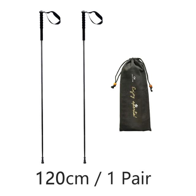 Vara de Trekking Dobrável em Carbono 115g para Caminhadas e Atividades ao Ar Livre