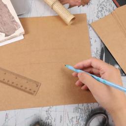 Heavy Duty Cartões De Papel Kraft, em branco Imprimível Cartões De Visita, Cartão Impressora A6, 100 Folhas De Cartão De Estoque - Image 4