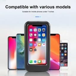 Suporte de celular impermeável para motocicleta e bicicleta, suporte de celular ajustável, suporte universal de bicicleta giratória de 360 ° - Image 3