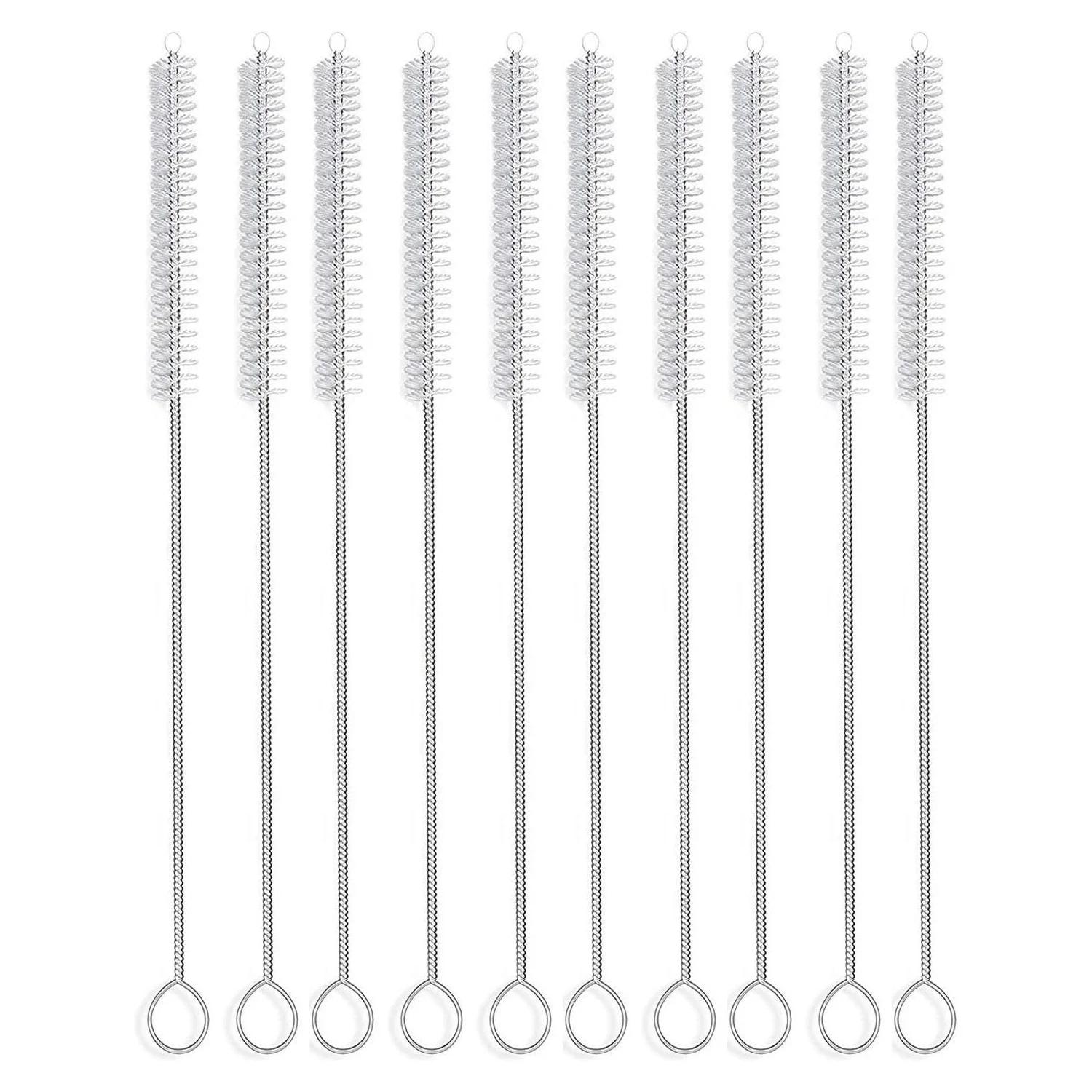 Escova de limpeza de tubo de nylon, escova de tubo de palha, conjunto de 10, 9 pol x 12mm, 10 pcs - Image 1