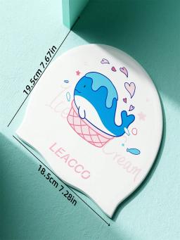 Boné infantil de natação silicone de alta elasticidade, cartoon profissional impressão, vários estilos bonitos, macio e impermeável, novo - Image 6