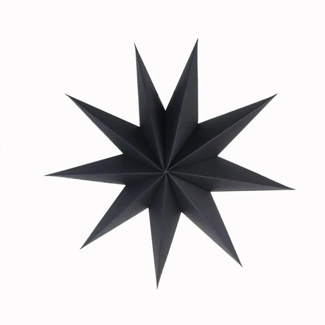Estrelas de Nove Pontas em Papel 3D para Decoração de Casamento e Festas de Aniversário Infantil - Lanternas de Origami para Projetos DIY