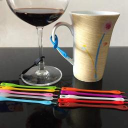 Silicone Encantos Tags para Copos, Bebida Marcador, Copo De Vidro, Copo De Vinho, Garrafa Faixa Tag, Coquetel De Vidro, Festa De Convidado - Image 6