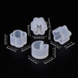 Resina epóxi Jóias Fazendo Kit, pequenos brincos Stud Mold, pingente UV Silicone Mold, DIY Ear Studs, Decoração, 8 pares - Image 5