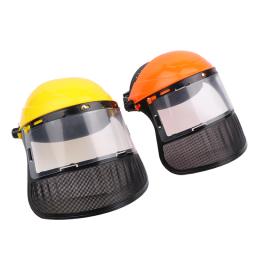 Capacete de segurança com malha facial completa para jardineiro, máscara protetora, cortador de escova, proteção florestal, chapéu para exploração madeireira - Image 4