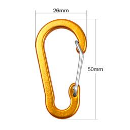 Liga de alumínio Mosquetão Clipes Viagem Kit, Camping Equipamento, Survival Gear, Acampamento, Montanhismo Gancho, Mosquetão ao ar livre, 5 pcs, 10pcs - Image 6